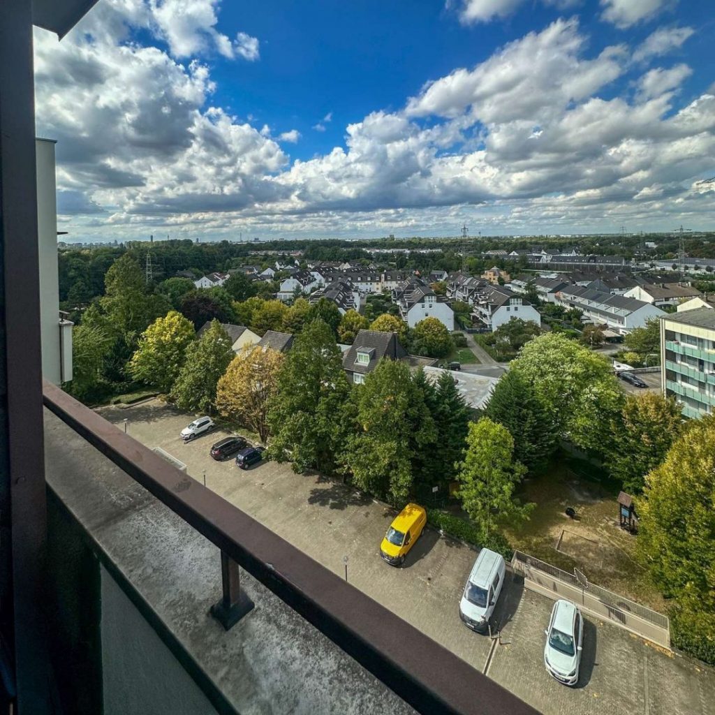Blick Richtung Düsseldorf Rheinbrücke