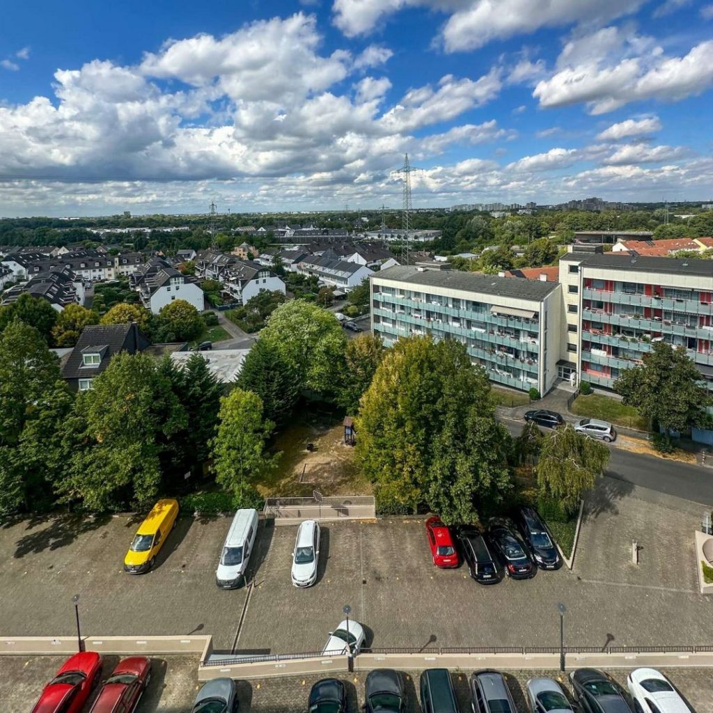 Blick Richtung Flughafen Düsseldorf