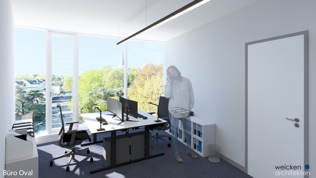 Büro im Rundbau